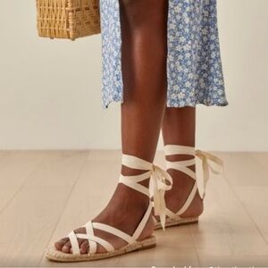 REFORMATION ESPADRILLE SANDALS